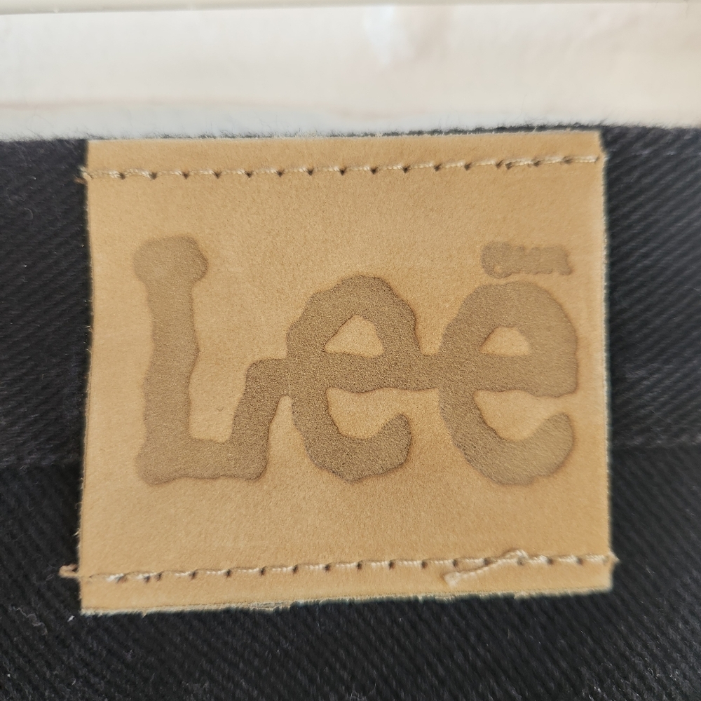 NOS NWT Vtg Lee Jeans Women's Easy Fit Black 90s Made In USA Cotton Size 14